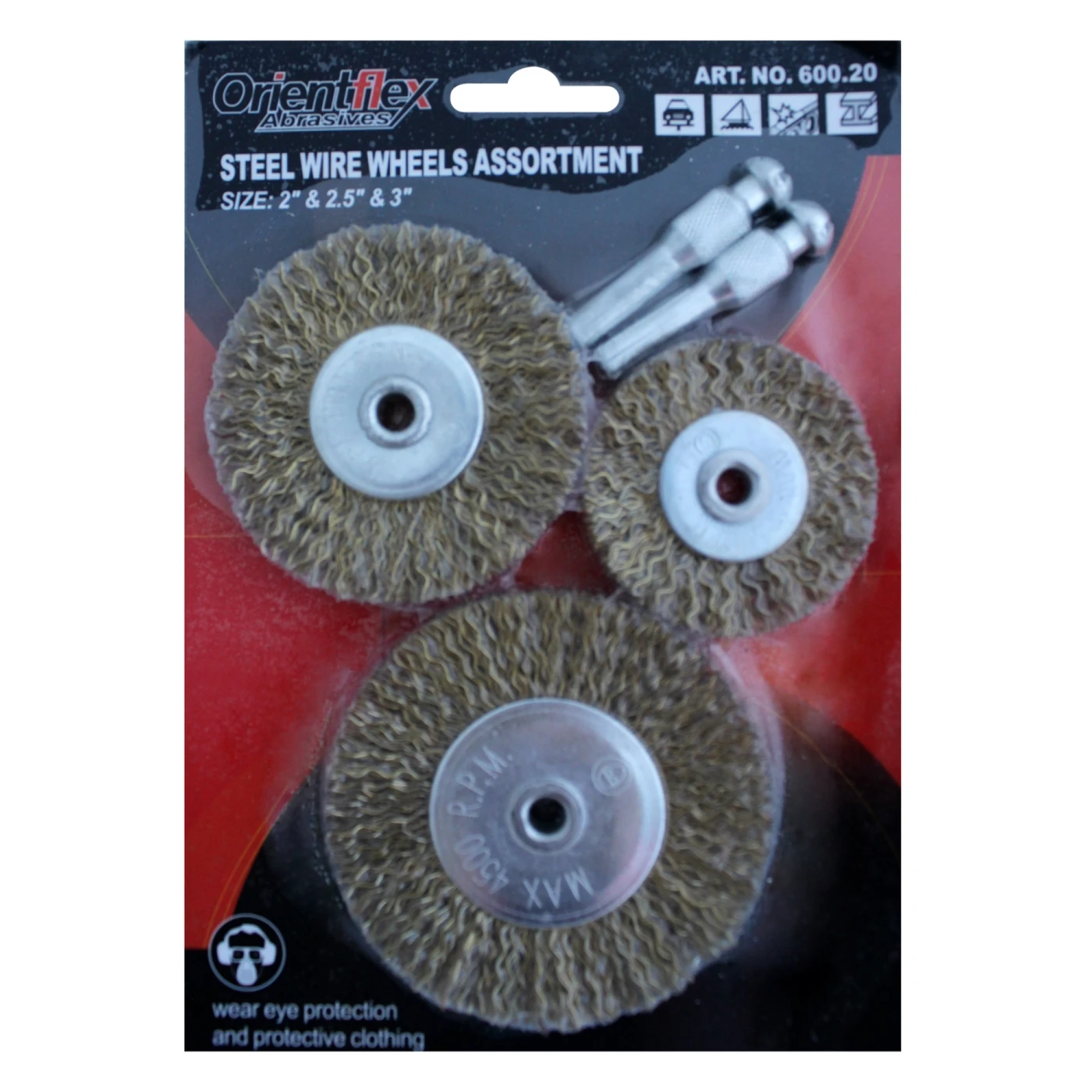 JUEGO DE CEPILLOS PARA TALADRO 2"-2.5"-3"