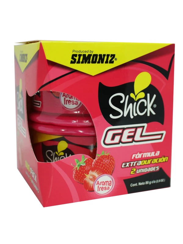 AMBIENTADOR SHICK GEL 80gr - DUO PACK AROMA A FRESA