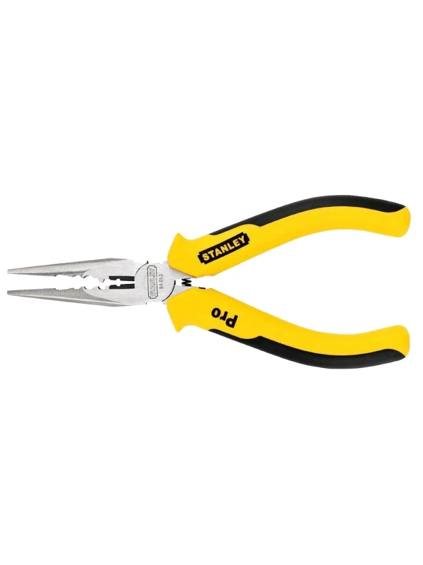 ALICATE PROFESIONAL DE PUNTA LARGA Y PELA CABLE DE 6"