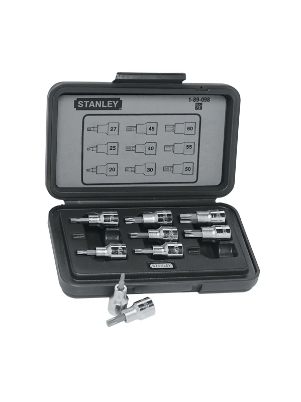 JUEGO DE CUBOS TIPO TORX ESPIGA 1/2 PUL