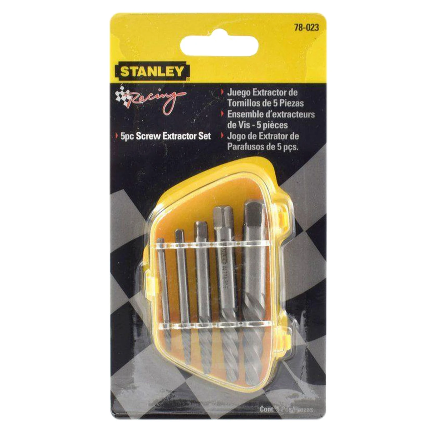 JUEGO DE EXTRACTOR PARA TORNILLOS 5/64 - 7/16 - 5 /32 - 1/4 - 19/64 PUL