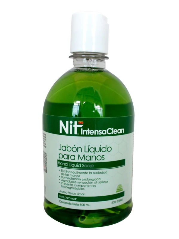 JABON LIQUIDO PARA MANOS AROMA FRESCO LIMON 500 ML