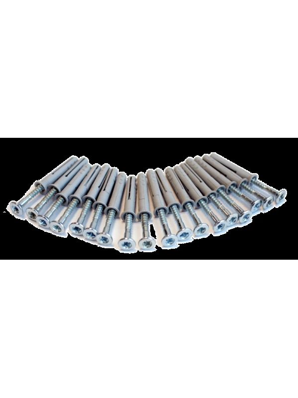 EXPANDER DE NYLON CON TORNILLO GALVANIZADO