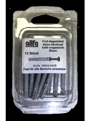 EXPANDER DE NYLON CON TORNILLO COLOR BRONCE