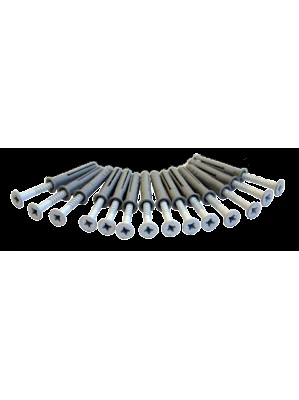 EXPANDER DE NYLON CON TORNILLO BLANCO