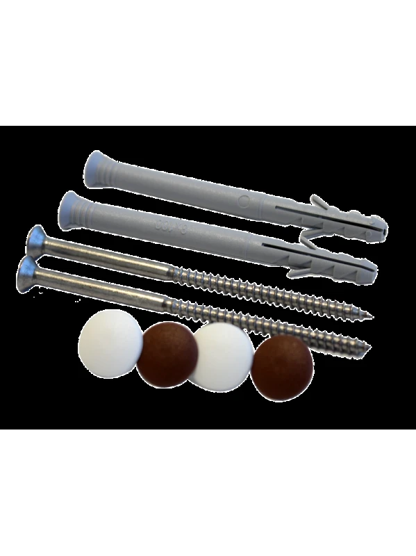 EXPANDER DE NYLON CON TORNILLO INOXIDABLE Y TAPA