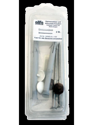 EXPANDER DE NYLON CON TORNILLO INOXIDABLE Y TAPA