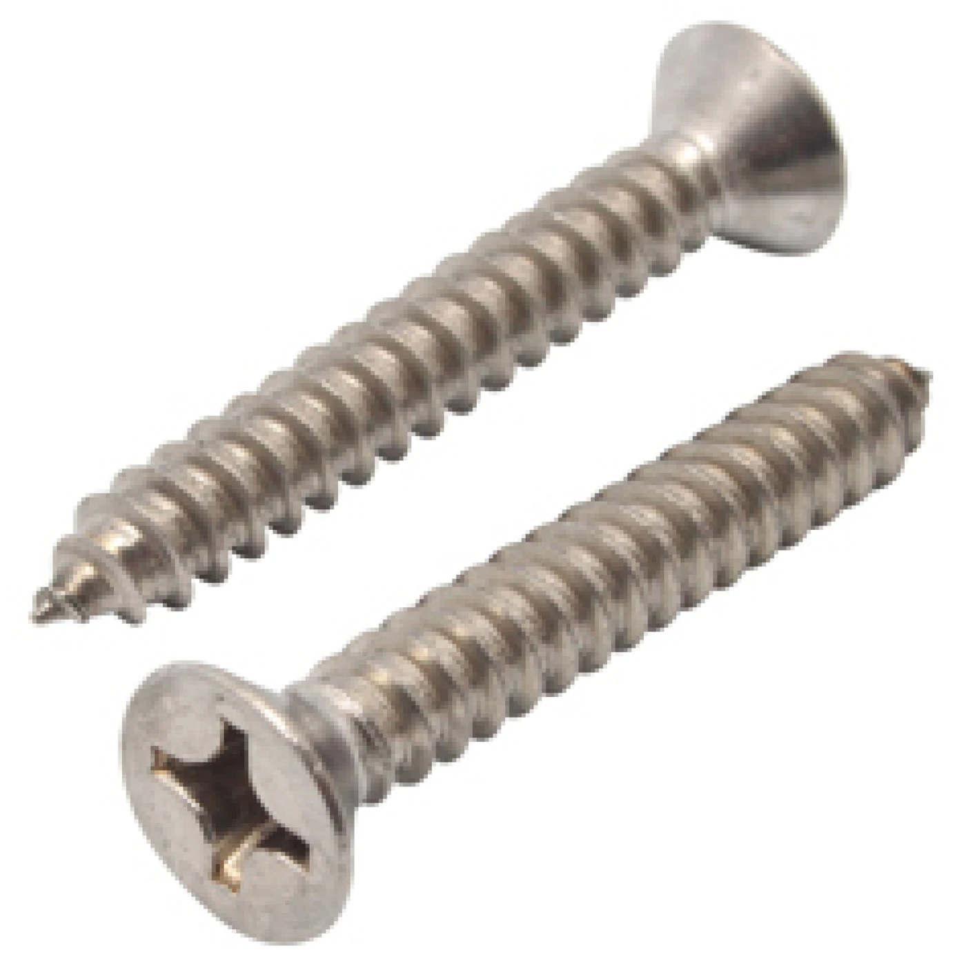 TORNILLO PARA METAL CABEZA PLANA INOXIDABLE