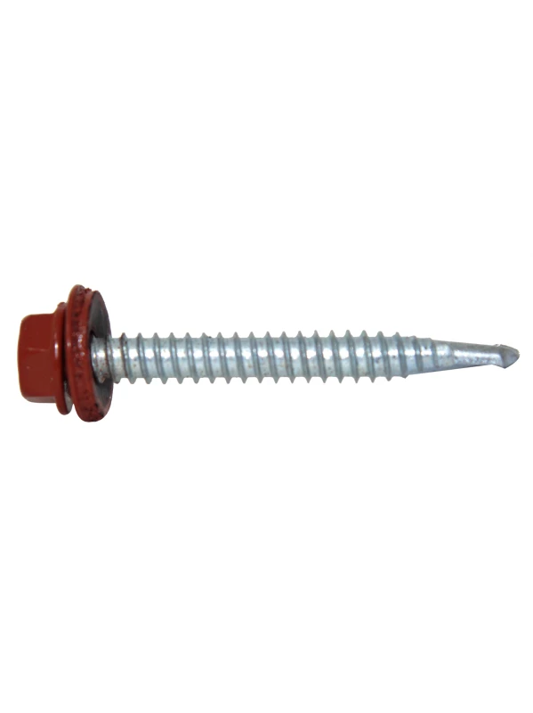 TORNILLO PARA TECHO PUNTA BROCA ROJO (PAQUETE)