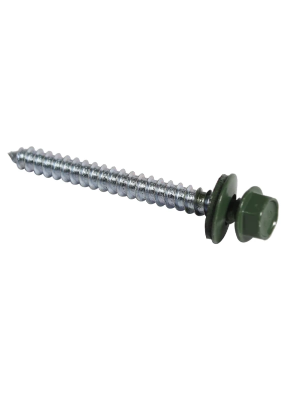 TORNILLO PARA TECHO PUNTA FINA VERDE (PAQUETE)