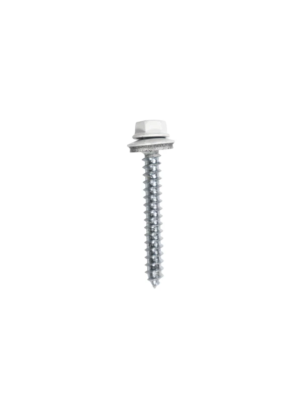 TORNILLO PARA TECHO PUNTA FINA BLANCO(PAQUETE)