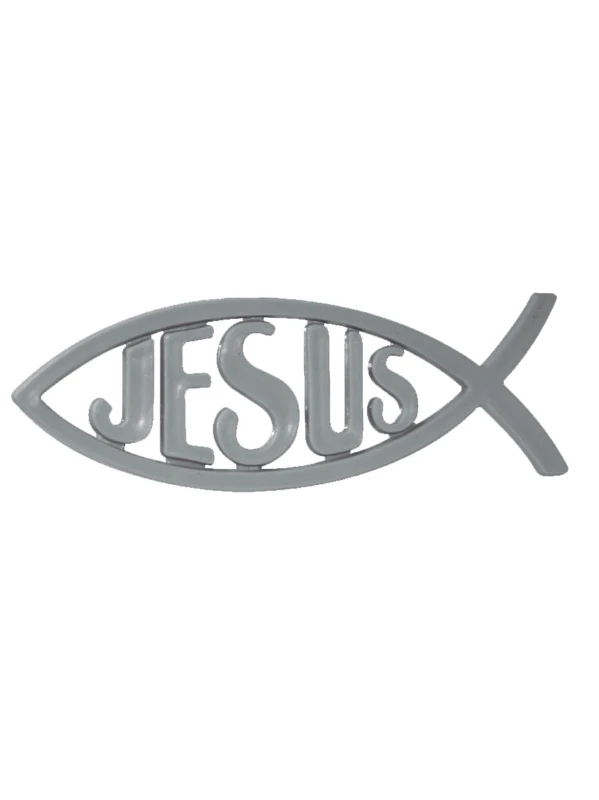 EMBLEMA JESUS (PEZ CONTORNO) GRIS