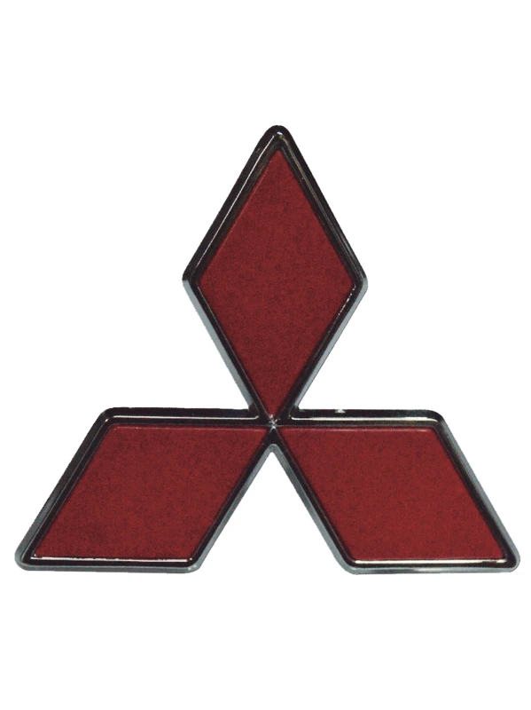 EMBLEMA LOGO MITSUBISHI ROJO PEQUEÑO
