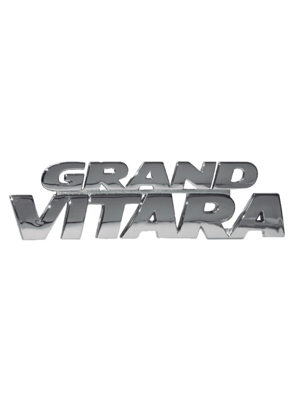 EMBLEMA PALABRA GRAND VITARA SUZUKI CROMADA
