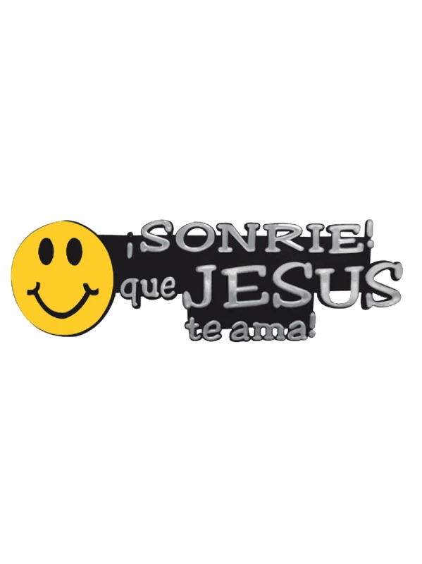 EMBLEMA PALABRA SONRIE QUE JESUS TE AMA