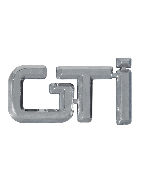EMBLEMA CROMADO PALABRA GTI