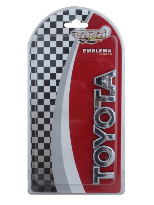 EMBLEMA CROMADO PALABRA TOYOTA