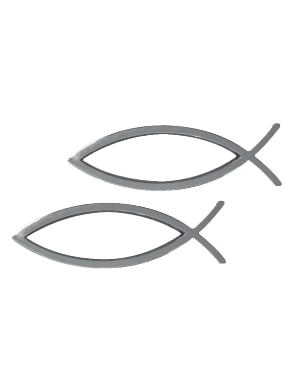 EMBLEMA CROMADO PEZ CONTORNO