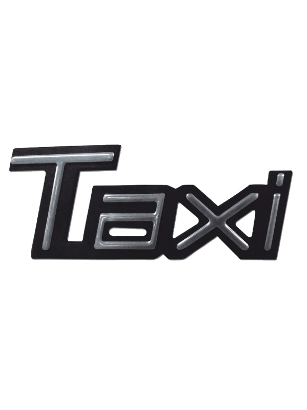 EMBLEMA TAXI FONDO NEGRO