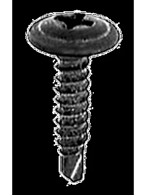 TORNILLO PARA METAL CON CABEZA ANCHA Y ARANDELA PUNTA BROCA
