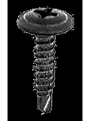 TORNILLO PARA METAL CON CABEZA ANCHA Y ARANDELA PUNTA BROCA