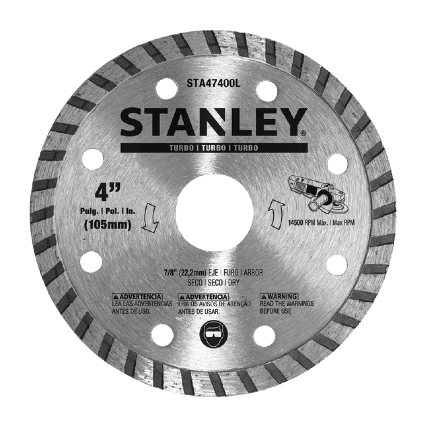 STANLEY DISCO DIAMANTADO RANURADO