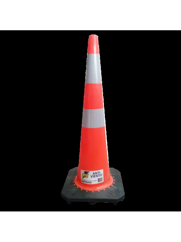 STEELPRO CONO DE SEÑALIZACION CON DOBLE CINTA Y ANTI VIENTO