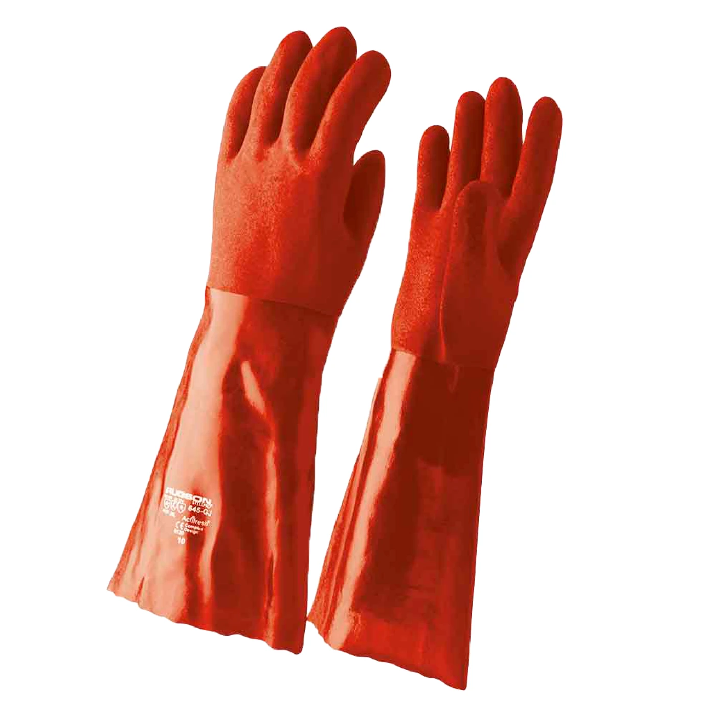 STEELPRO GUANTE DE PVC 14 -35 CM ROJO