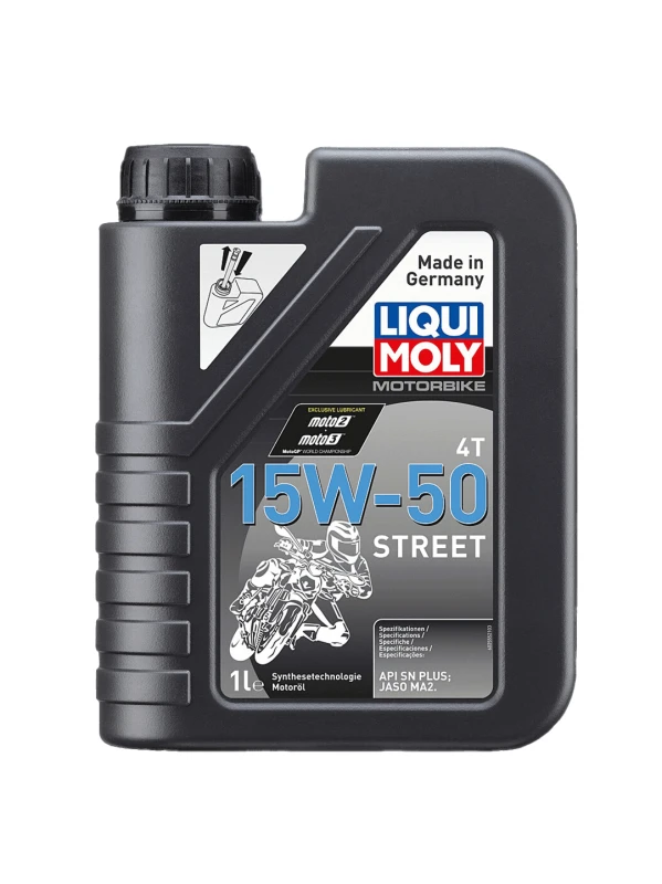 ACEITE ALTO RENDIMIENTO PARA MOTOR 4 TIEMPOS MOTORBIKE 4T 15W-50 1 LITRO