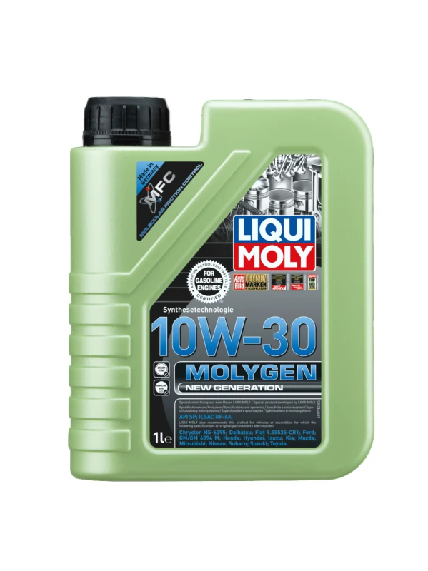 ACEITE ANTIFRICCION PARA MOTOR GASOLINA MOLYGEN 10W30 1 LITRO