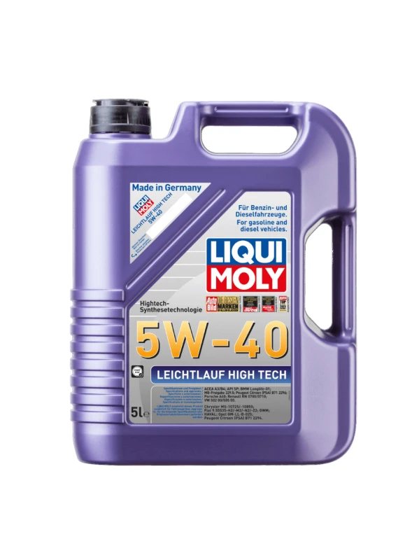 ACEITE CON BASE SINTETICA PARA MOTOR GASOLINA Y DIESEL 5W40 5 lITROS