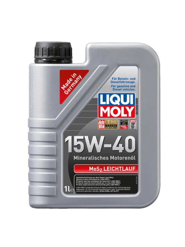 ACEITE CON MOLIBDENO PARA MOTOR GASOLINA Y DIESEL 15W-40 1 LITRO