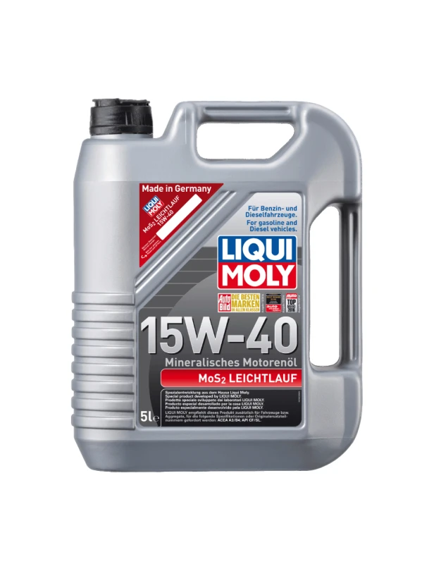 ACEITE CON MOLIBDENO PARA MOTOR GASOLINA Y DIESEL 15W-40 5 LITROS