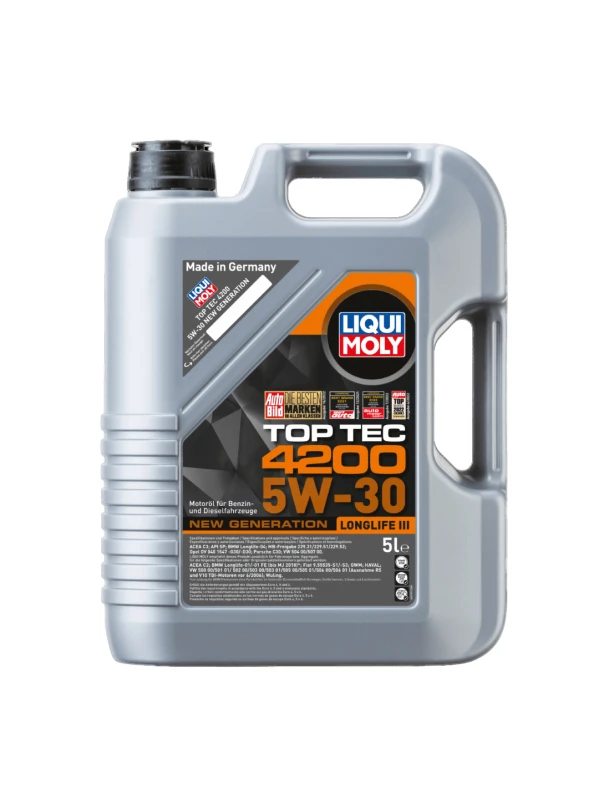 ACEITE PARA MOTOR GASOLINA Y DIESEL TOP TEC 4200 5W-30 5 LITROS
