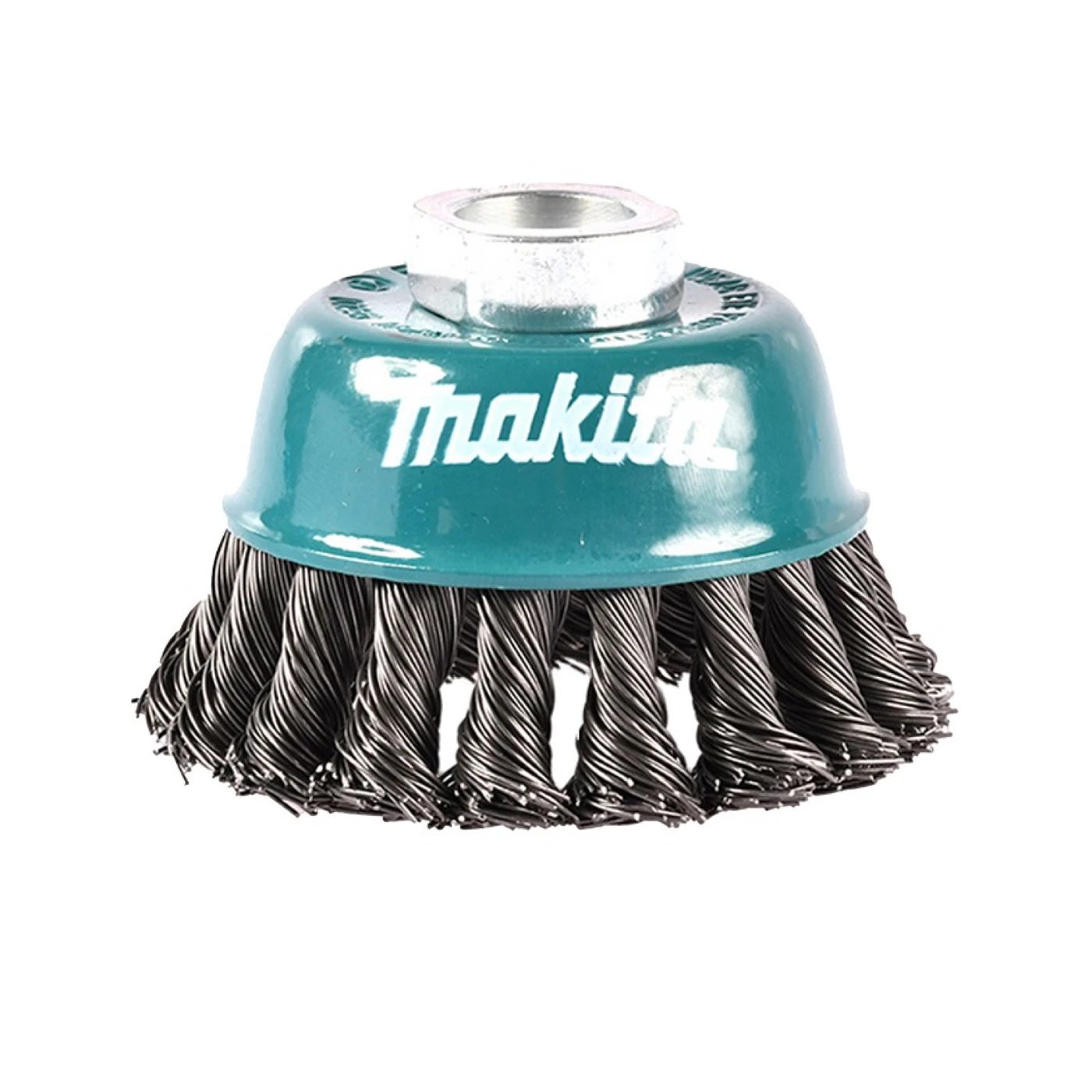 CEPILLO ALAMBRE DE COPA LISA PARA AMOLADORAS 4" Ø3" (ROSCA 5/8"-11) D-55192