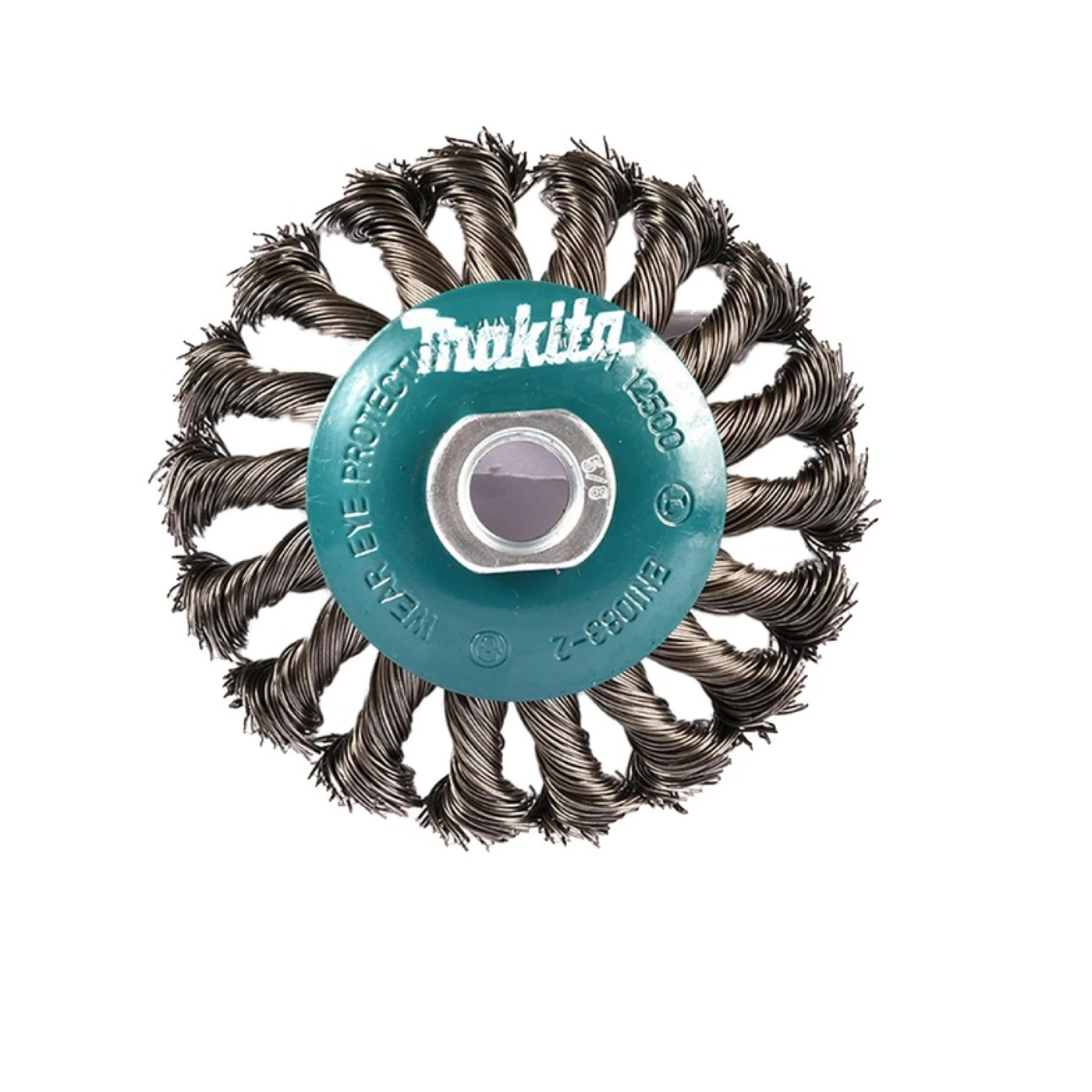 CEPILLO ALAMBRE TRENZADO PARA AMOLADORAS 7",9" Ø4" (ROSCA 5/8"-11) D-55485