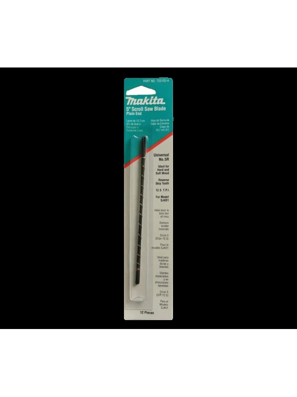 HOJA PARA CALADORA SJ401 DELGADA SIN PIN 12.5 DIENTES X PULGADAS, PAQUETE DE 12 UNIDADES 722102-A
