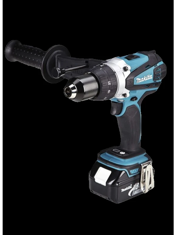 TALADRO PERCUTOR CHUCK 1/2" A BATERIA LITIO-ION 18V 2000RPM LXT CON CARGADOR + 2BAT. 3AH ( DHP458RFE )