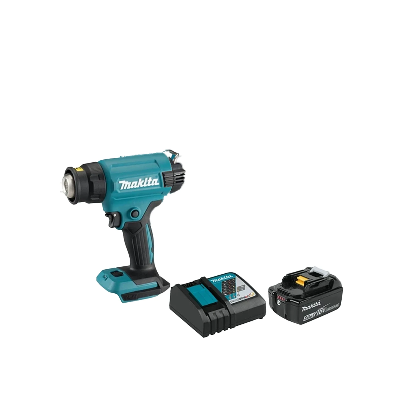 PISTOLA DE CALOR A BATERIA 18V 150-550°C 120L/MIN Y 200L/MIN CON 1 BATERIA 6AH + CARGADOR ( DHG181ZKX06 )