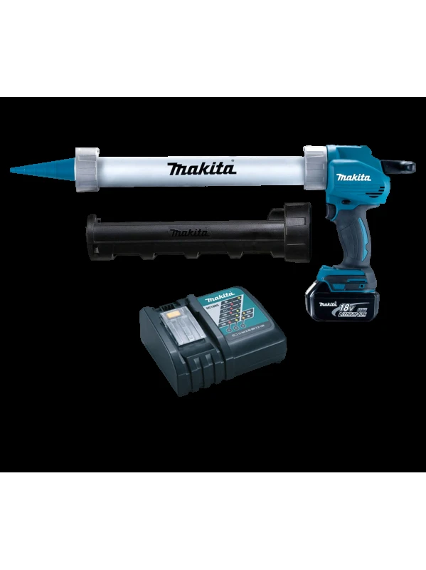 PISTOLA DE SILICON 18V 5000N + 1 BATERIA LITIO-ION 5AH+ CARGADOR DC18RC ( DCG180 )