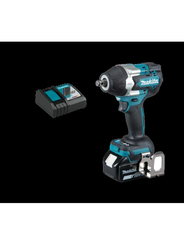 LLAVE DE IMPACTO A BATERIA 1/2" 18V LXT BL 430W 1000NM 2700IPM CON 1 BATERIA 5AH + CARGADOR ( DTW700ZX09 )