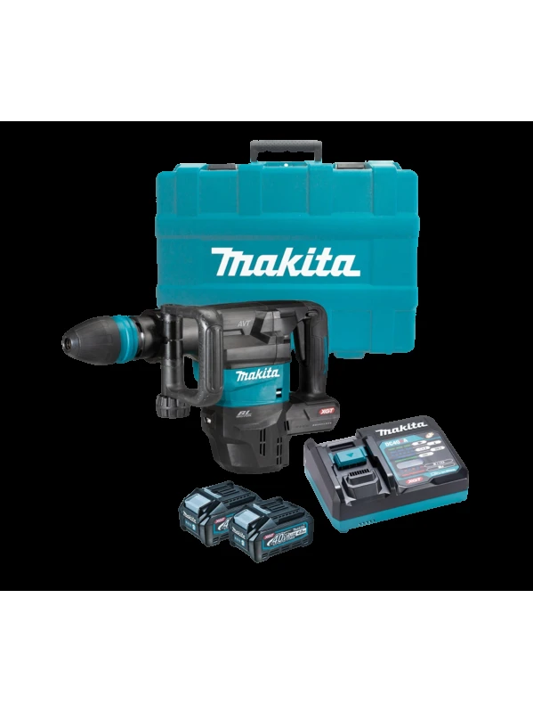 DEMOLEDOR SDS-MAX A BATERIA LITIO 40V+2 BATERIA 4AH +CARGADOR CON MALETIN PLASTCO ( HM001GM202 )