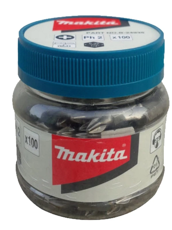 RECIPIENTE CON 100 PUNTAS PHILLIPS PH2X1'' (25MM) ( B-24935 )