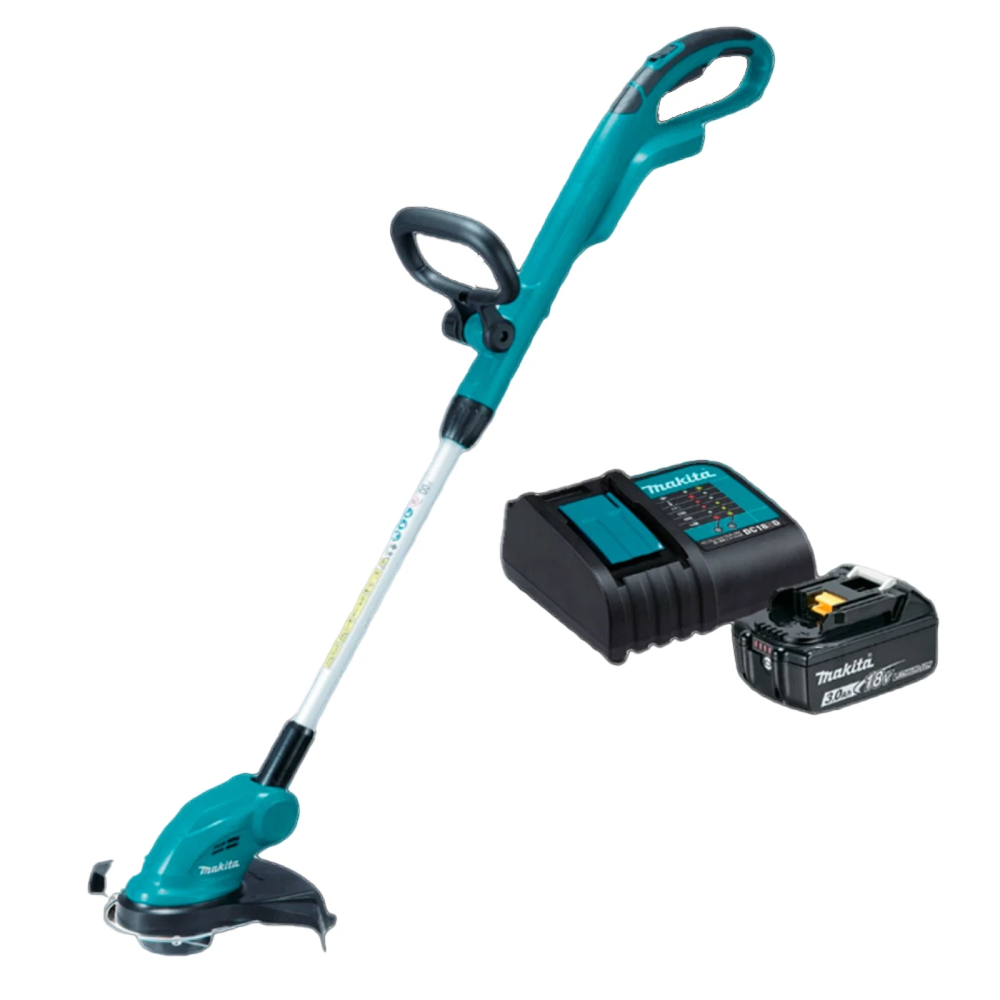 ORILLADORA A BATERIA LITIO-ION 18V 7800RPM CABEZAL AJUSTABLE Y CON CARGADOR + BATERIA 3AH ( DUR181SF )