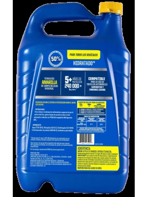 COOLANT REFRIGERANTE AMARILLO LONG LIFE 50/50 ANTIFREEZE GALON