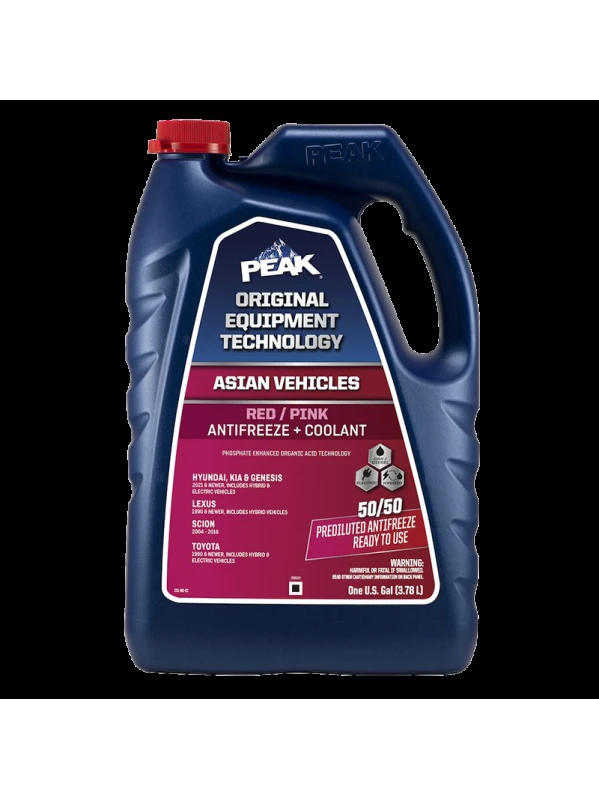 COOLANT REFRIGERANTE 50/50 OET ASIAN ROJO GALON