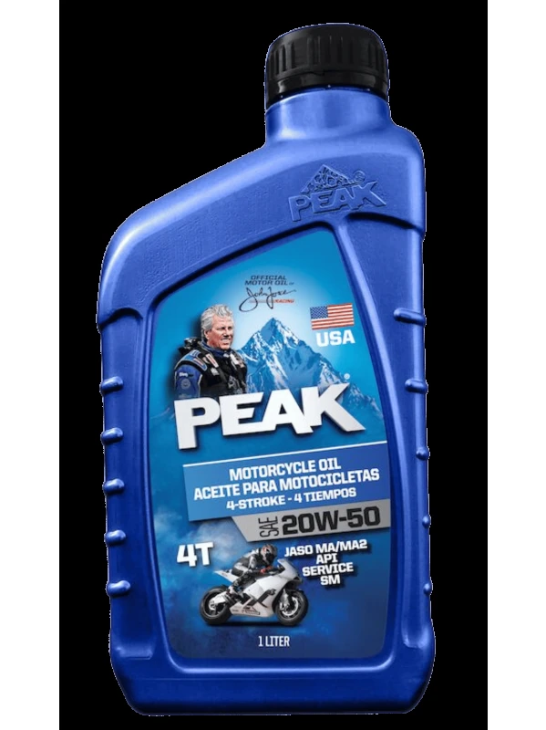 ACEITE PARA MOTOCICLETA 4 TIEMPOS OIL SAE 20W-50 JASO MA/MA2 API SM