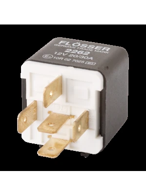MINI RELE 12V 20/30A 5 TERMINALES