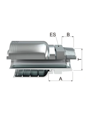MACHO FIJO NPT CONO 60° ( FJMP ) ( HLMB )