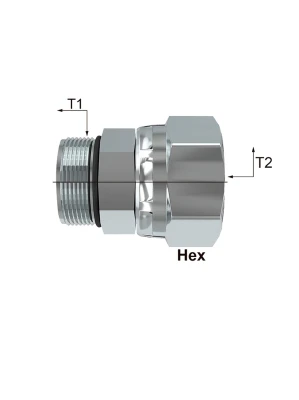 MACHO SAE - HEMBRA GIRATORIA NPT ( H60SB )